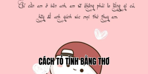cách tỏ tình bằng thơ